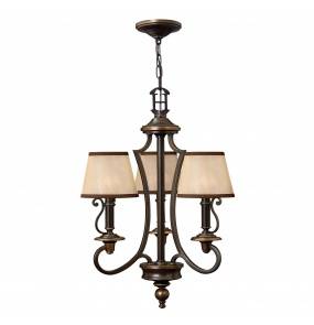Lampa wisząca Plymouth HK-PLYMOUTH3 Hinkley potrójna oprawa w klasycznym stylu