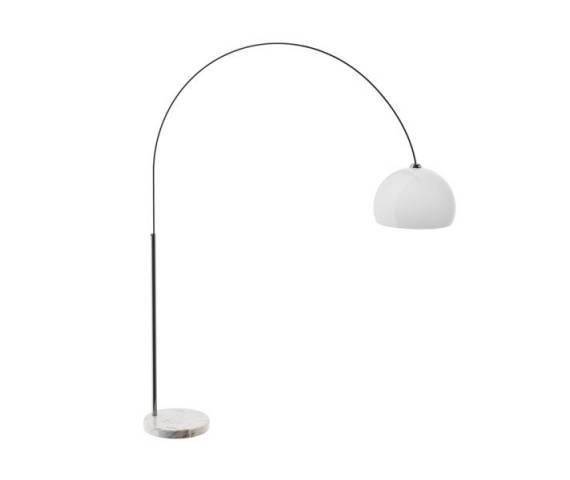 Lampa podłogowa Vision TS-010121W oprawa w kolorze srebra i bieli ZUMA LINE