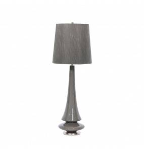 Lampa stołowa Spin Grey Elstead Lighting designerska oprawa w kolorze szarym