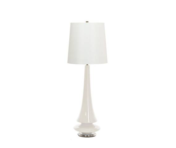 Lampa stołowa Spin White Elstead Lighting dekoracyjna oprawa w kolorze białym