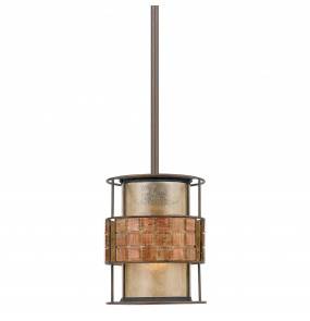 Lampa wisząca Laguna QZ-LAGUNA-MP Quoizel dekoracyjna oprawa w kolorze miedzi