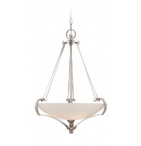 Lampa wisząca Sutton Place QZ/SUTTON PL/P Quoizel srebrna oprawa w nowoczesnym stylu