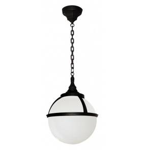 Lampa wisząca zewnętrzna Glenbeigh CHAIN Elstead Lighting czarno-biała oprawa w nowoczesnym stylu