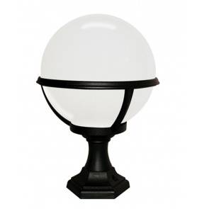 Lampa stojąca zewnętrzna Glenbeigh PED/POR Elstead Lighting czarno-biała oprawa w nowoczesnym stylu