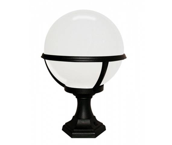 Lampa stojąca zewnętrzna Glenbeigh PED/POR Elstead Lighting czarno-biała oprawa w nowoczesnym stylu