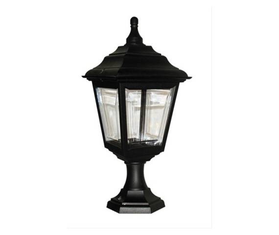 Lampa stojąca zewnętrzna Kerry PED/POR Elstead Lighting czarna oprawa w klasycznym stylu