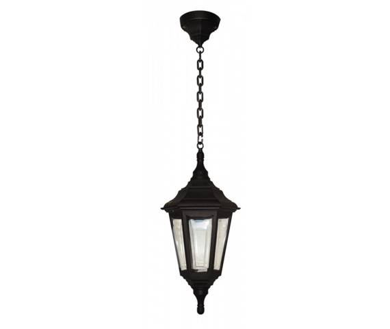 Lampa wisząca zewnętrzna Kinsale CHAIN Elstead Lighting czarna oprawa w dekoracyjnym stylu
