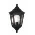 Kinkiet zewnętrzny Kinsale FLUSH Elstead Lighting czarna oprawa w dekoracyjnym stylu