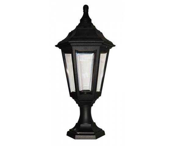 WYPRZEDAŻ Lampa stojąca zewnętrzna Kinsale PED/POR Elstead Lighting czarna oprawa w dekoracyjnym stylu