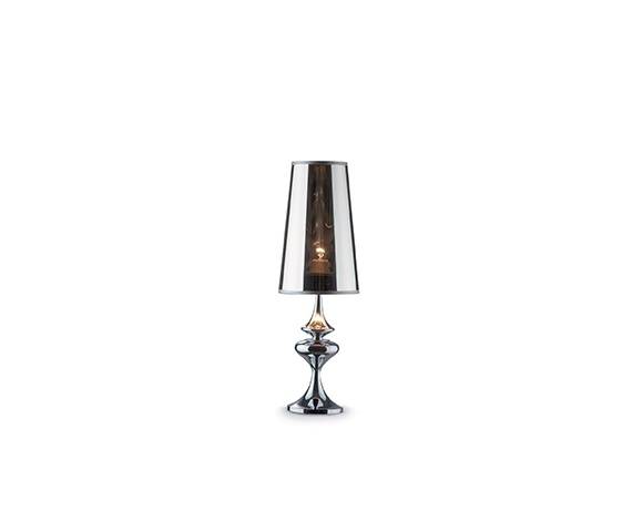 Lampa stołowa Alfiere TL1 Small 032467 Ideal Lux nowoczesna oprawa w kolorze chromu