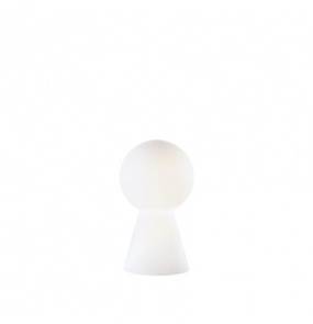 Lampa stołowa Birillo TL1 Small 000268 Ideal Lux dekoracyjna oprawa w kolorze białym