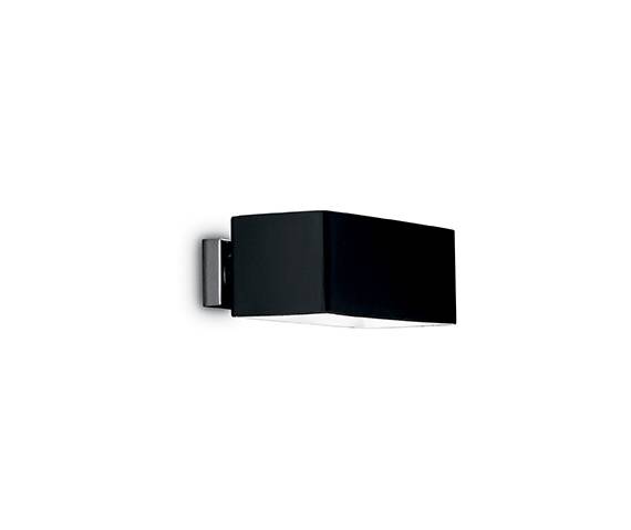 Kinkiet Box AP2 009513 Ideal Lux elegancka oprawa w kolorze czarnym