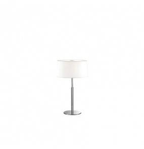 Lampa stołowa Hilton TL2 075532 Ideal Lux biała oprawa w minimalistycznym stylu