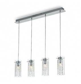 Lampa wisząca Iguazu SP4 052373 Ideal Lux dekoracyjna oprawa w stylu kryształowym