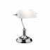 Lampa biurkowa Lawyer TL1 045047 Ideal Lux dekoracyjna oprawa z białym abażurem