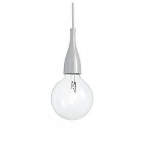 Lampa wisząca Minimal SP1 Bianco 009360 Ideal Lux biała oprawa w minimalistycznym stylu