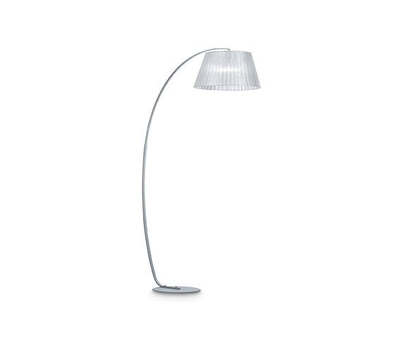 Lampa podłogowa Pagoda PT1 062273 Ideal Lux minimalistyczna oprawa w kolorze srebrnym