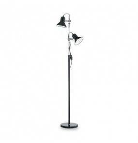 Lampa podłogowa Polly PT2 061139 Ideal Lux nowoczesna oprawa w kolorze czarnym