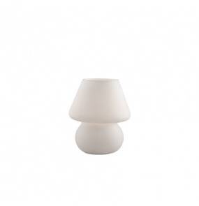 Lampa stołowa Prato TL1 Small 074726 Ideal Lux minimalistyczna oprawa w kolorze białym