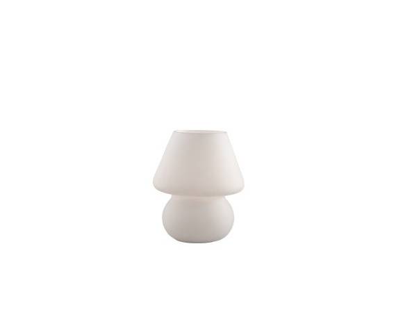 Lampa stołowa Prato TL1 Small 074726 Ideal Lux minimalistyczna oprawa w kolorze białym