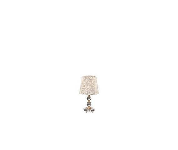 Lampa stołowa Queen TL1 Small 077734 Ideal Lux klasyczna oprawa w kolorze złotym