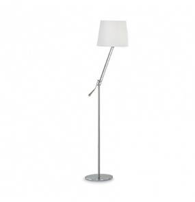 Lampa podłogowa Regol PT1 014609 Ideal Lux klasyczna oprawa z białym abażurem