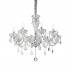 Lampa wisząca Tiepolo SP8 034720 Ideal Lux transparentna oprawa w kryształowym stylu