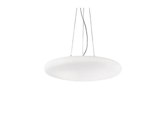 Lampa wisząca Smarties Bianco SP3 D50 032009 Ideal Lux nowoczesna oprawa w kolorze białym
