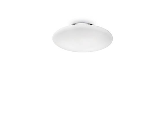 Plafon Smarties Bianco PL1 D33 009223 Ideal Lux nowoczesna oprawa w kolorze białym