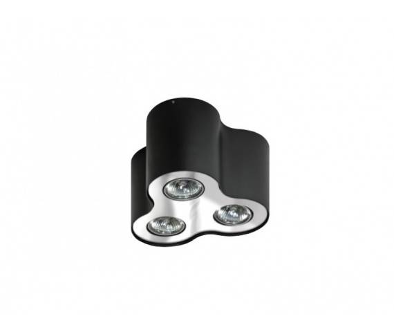 Lampa natynkowa Neos 3 AZ0742 AZzardo potrójna oprawa w kolorze czarnym