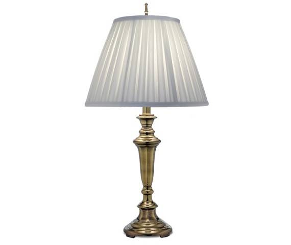 Lampa stołowa Roosevelt SF/ROOSEVELT Stiffel klasyczna oprawa w kolorze szczotkowanego mosiądzu