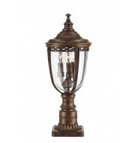 Lampa stojąca zewnętrzna English Bridle FE/EB3/M BRB Feiss brązowa oprawa w klasycznym stylu