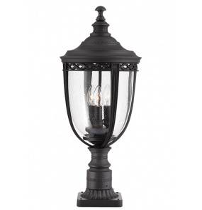 Lampa stojąca zewnętrzna English Bridle FE-EB3-L-BLK Feiss klasyczna oprawa w kolorze czarnym