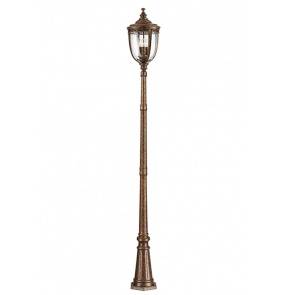 Lampa stojąca zewnętrzna English Bridle FE/EB5/L BRB Feiss klasyczna latarnia ogrodowa w kolorze brązowym
