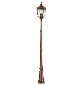 Lampa stojąca zewnętrzna English Bridle FE-EB5-L-BRB Feiss klasyczna latarnia ogrodowa w kolorze brązowym
