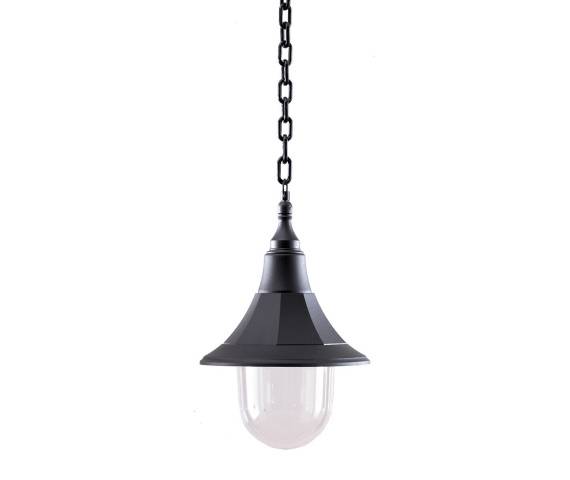 Lampa wisząca zewnętrzna Shannon CHAIN  Elstead Lighting dekoracyjna oprawa w kolorze czarnym