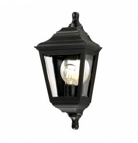 Lampa ścienna zewnętrzna Kerry FLUSH Elstead Lighting czarna oprawa w klasycznym stylu