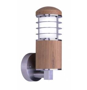 Kinkiet zewnętrzny Poole GZ-POOLE-W Elstead Lighting drewniana oprawa w nowoczesnym stylu