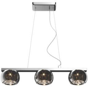 Lampa wisząca Crystal P0076-03S oprawa w kolorze srebrnym ZUMA LINE