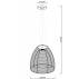 Lampa wisząca Pico MD9023-1L  Zuma Line srebrna oprawa w stylu nowoczesnym