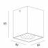 Oprawa sufitowa spot Square 50475-BK nowoczesna oprawa w kolorze czarnym ZUMA LINE