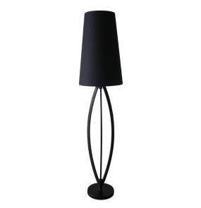Lampa podłogowa Lorita TS-110314F-BK Zuma Line czarna oprawa w stylu nowoczesnym