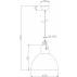 Lampa wisząca Cande TS-110611P-BK Zuma Line minimalistyczna czarno-biała oprawa 