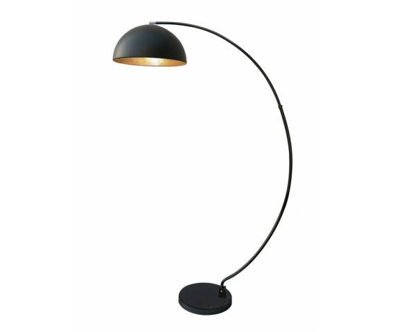 Lampa podłogowa Luzia TS-050402F-BKGO Zuma Line zaokrąglona oprawa w kolorze czarno-złotym