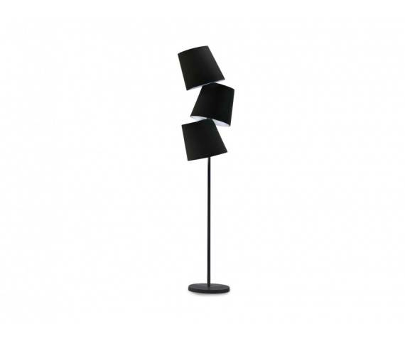 ŻARÓWKI LED GRATIS! Lampa podłogowa Svea AZ1023 AZzardo czarna oprawa w nowoczesnym stylu