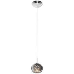 Lampa wisząca Crystal P0076-01A-F4FZ oprawa w kolorze srebrnym ZUMA LINE