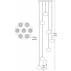 Lampa wisząca Crystal P0076-07M-B5FZ Zuma Line wieloelementowa nieregularna oprawa w nowoczesnym stylu 