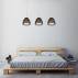Lampa wisząca Pico MD9023-3B oprawa w kolorze srebrnym z czarnymi kloszami ZUMA LINE