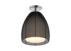 Plafon Pico MX9023-1L nowoczesna oprawa w kolorze srebrnym z czarnym kloszem ZUMA LINE
