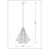 Lampa wisząca Skeleton HP1335-WH  Zuma Line nowoczesna geometryczna oprawa w kolorze białym